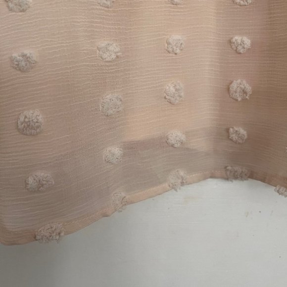 WOMEN’S Soft Pink Pom Pom Top by L’affaire Los Angeles Size Large - Picture 5 of 6